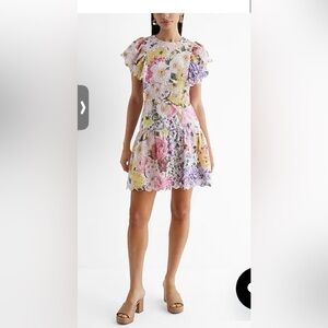 Express Multicolor Floral Dress